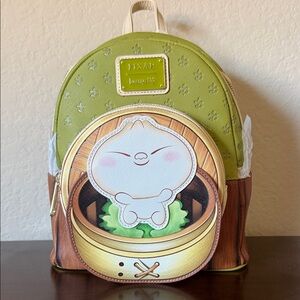 Loungefly Pixar Bao Backpack - Green and Brown